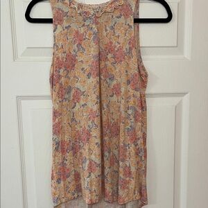 3/$30 Rose & Olive Multicolor Floral Tank Top